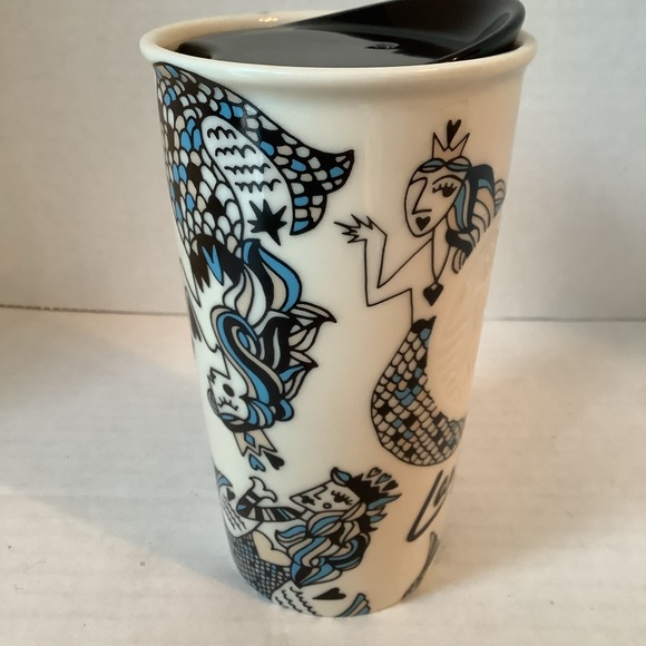 Starbucks 2015 Las Vegas Siren Mermaid Ceramic Mug Travel Tumbler 12 oz. - Picture 4 of 10